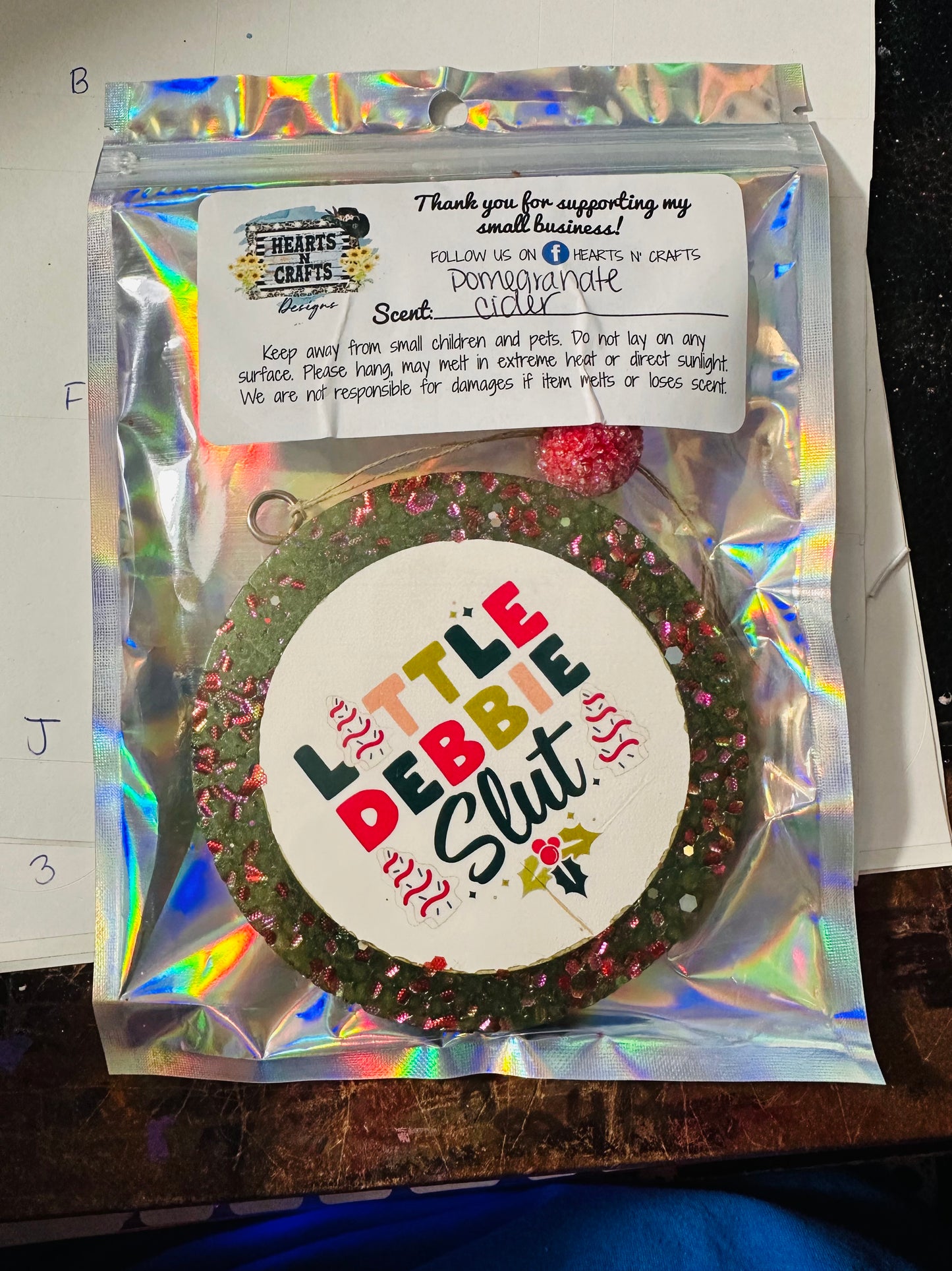 Little Debbie Slut Car Freshie
