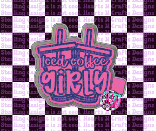 Iced Coffee Girly Silicone Mold