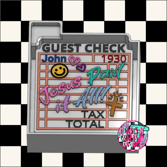 Jesus Paid It All Silicone Mold