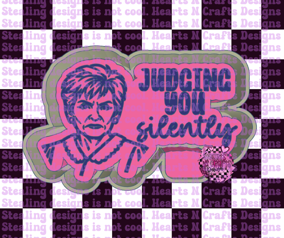 Judging You Silently - Judge J Silicone Mold