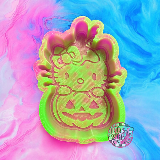 Pumpkin Kitty Silicone Mold