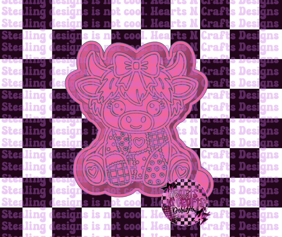 Patchwork Cow Silicone Mold