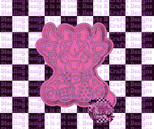 Patchwork Cow Silicone Mold