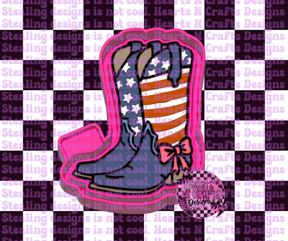 Patriotic Boots Silicone Mold