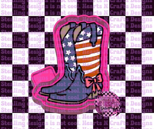 Patriotic Boots Silicone Mold