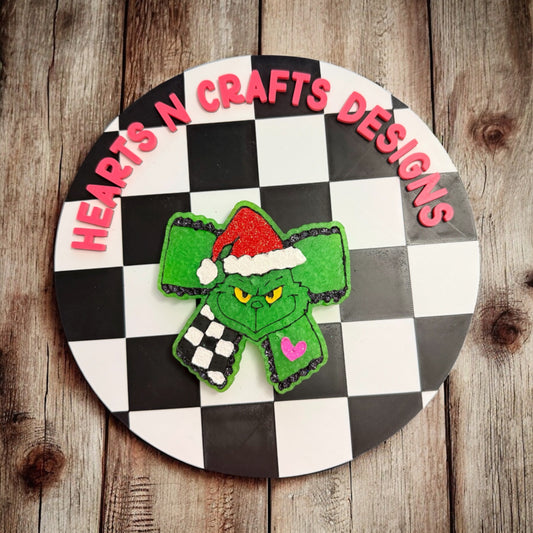 Green Guy Bow Car Freshie