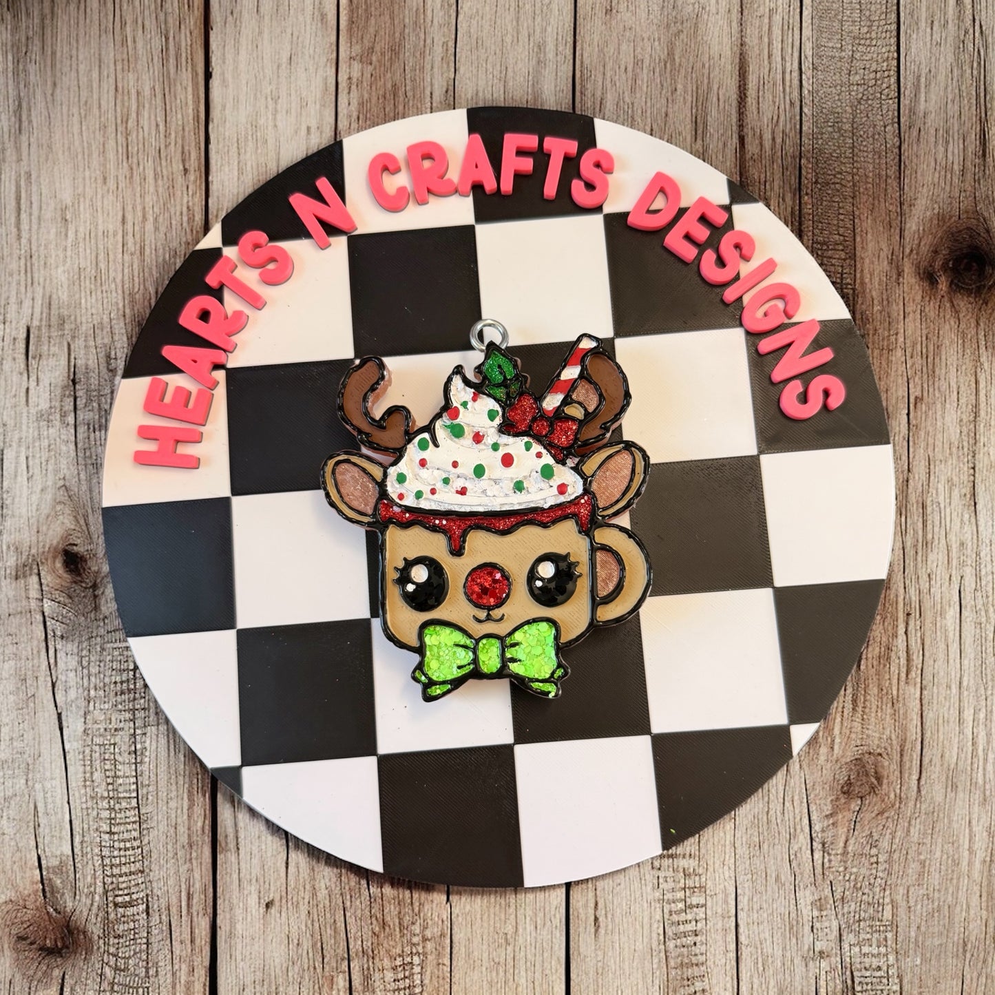 Reindeer Coffee Mug Car Freshie