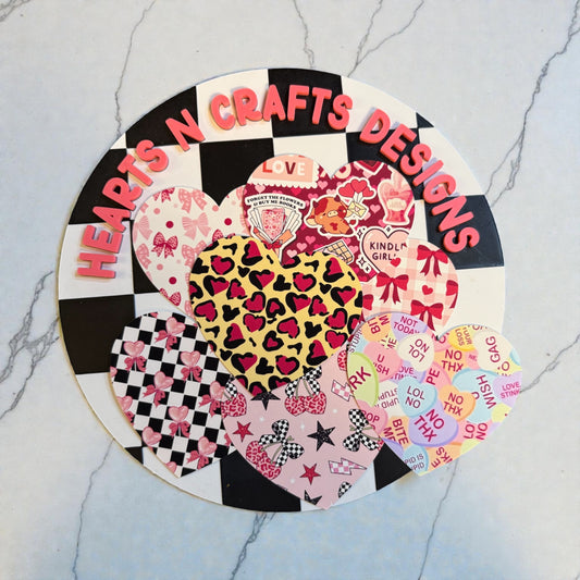 Heart Cardstock - Set of 12