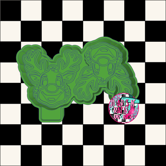 Reindeer Vent Clips Silicone Mold