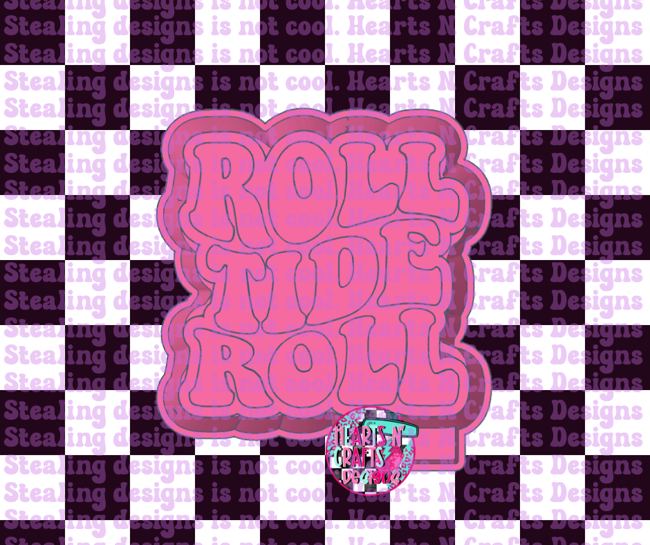 Roll Tide Roll Silicone Mold