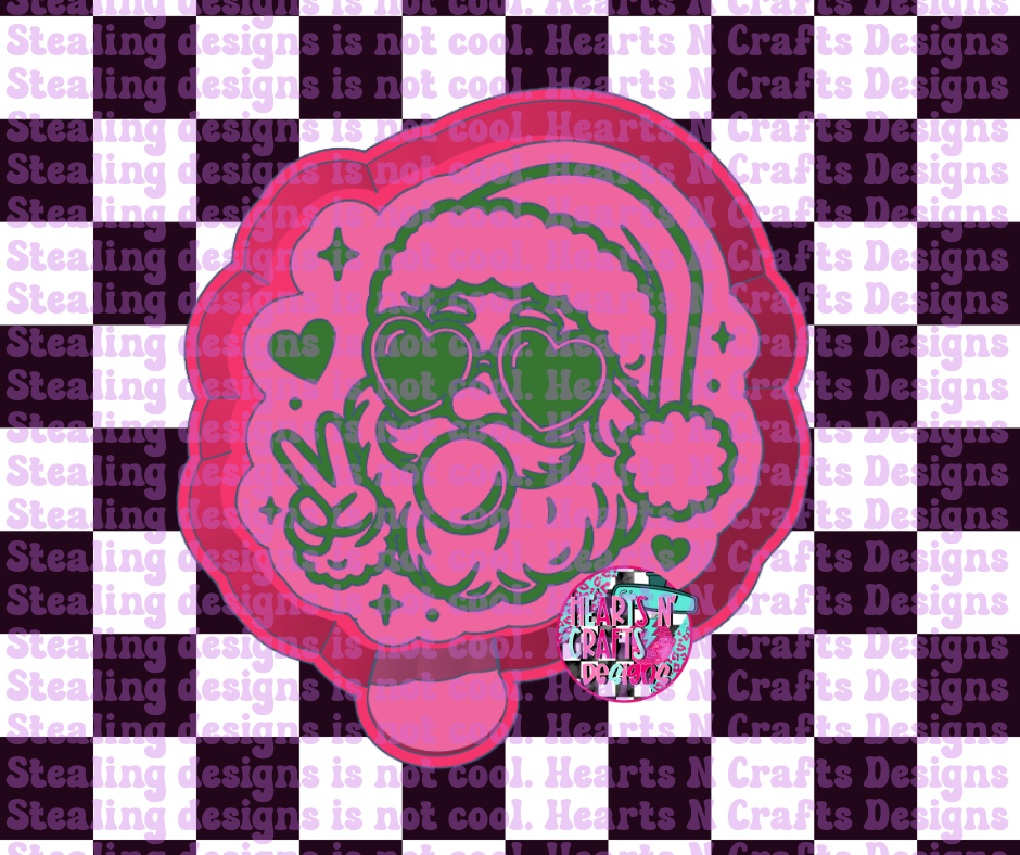 Santa Bubble Gum Silicone Mold