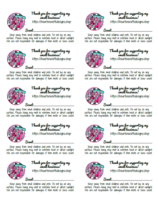 2x4 Scent Labels