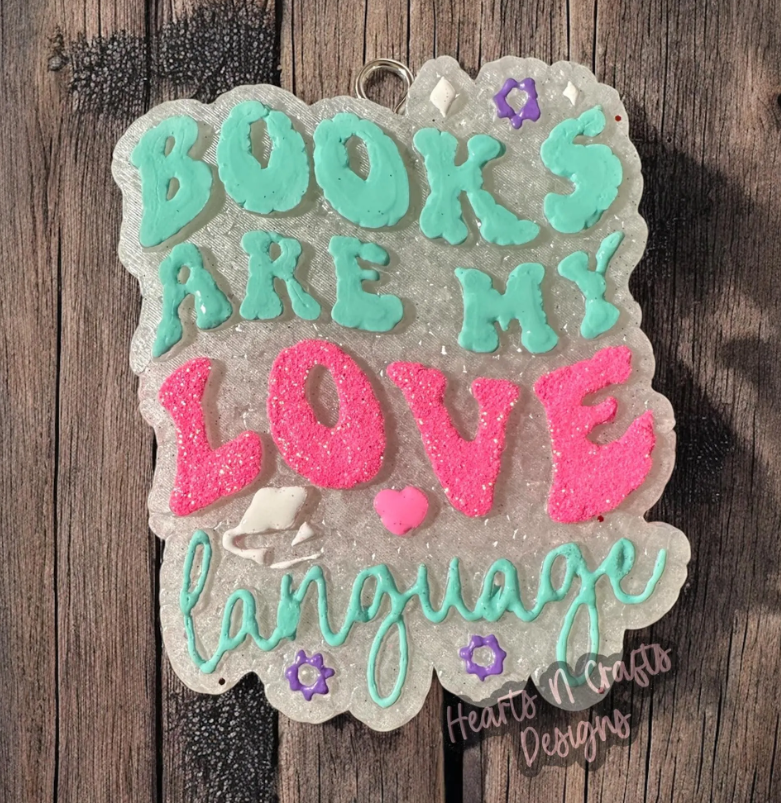 Books Are My Love Language Car Freshie