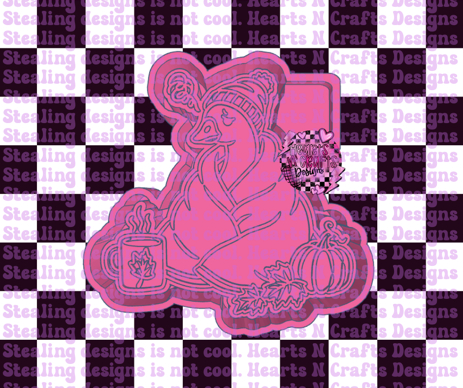 Seasonal Depression Goose Silicone Mold