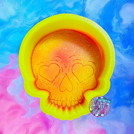 Skull Heart Eyes Silicone Mold