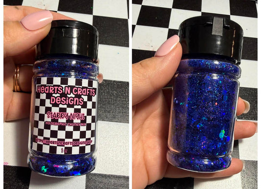 Starry Night Holographic Chunky Mix - 1 oz