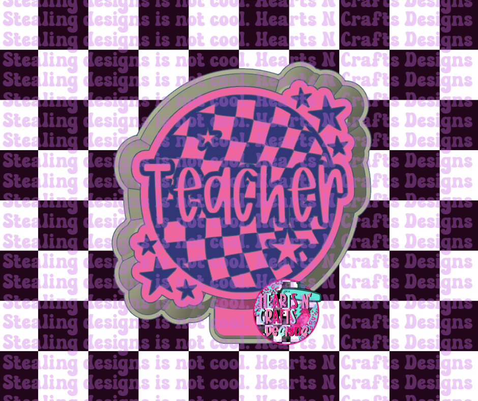 Teacher Checkered Silicone Mold