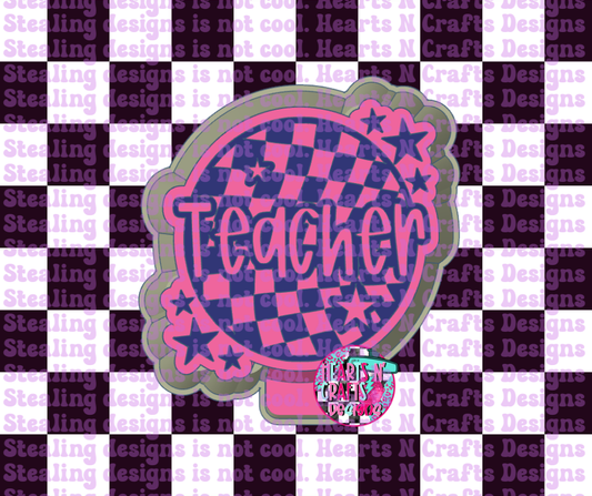 Teacher Checkered Silicone Mold