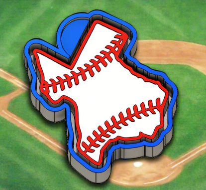 Texas Baseball / Softball Silicone Mold