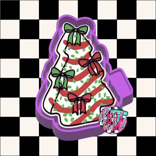 Tree Cake w/ Bows Silicone Mold