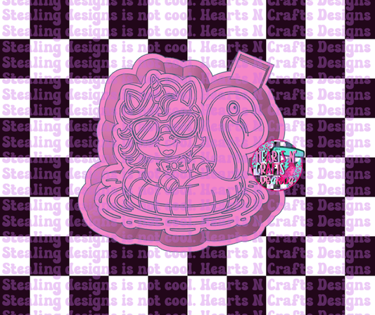 Unicorn On A Float Silicone Mold