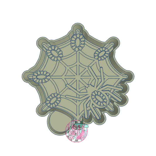 Western Concho Spider Web Silicone Mold