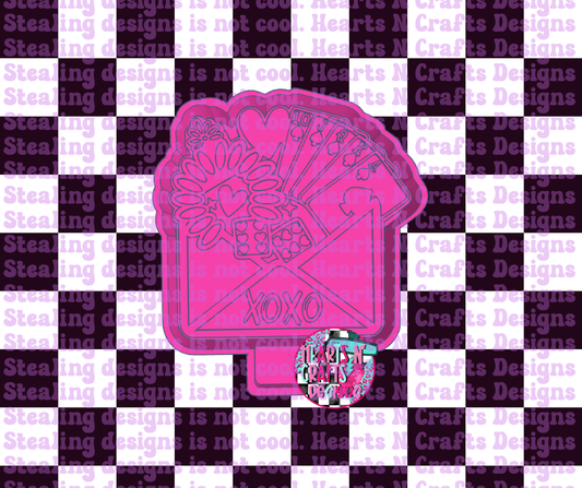 Western Valentines Day Envelope Silicone Mold