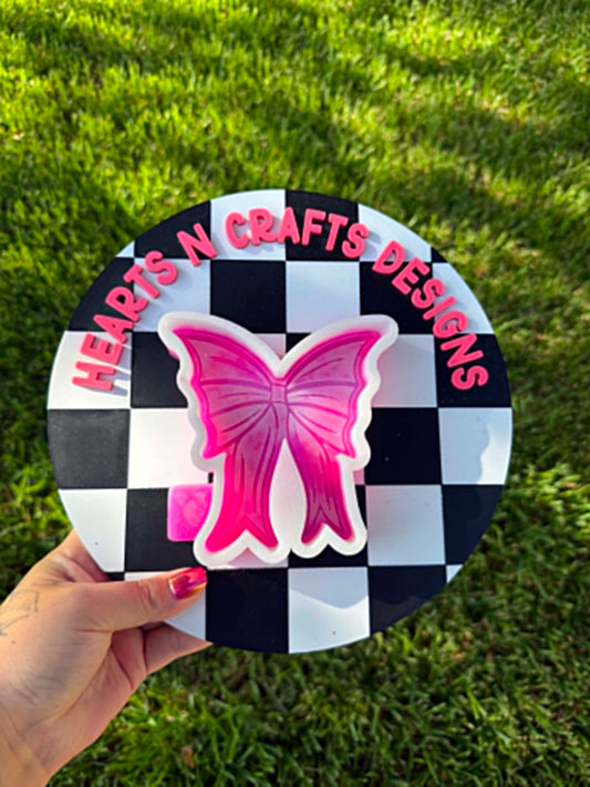 Bat Wings Bow Silicone Freshie Mold