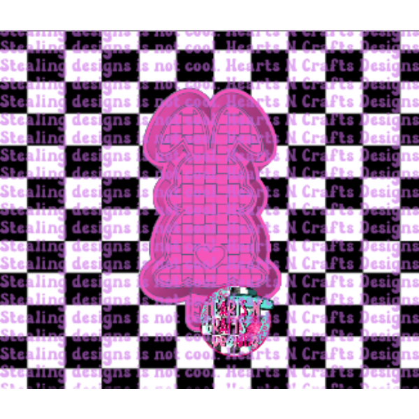 Checkered Bunny Silicone Mold