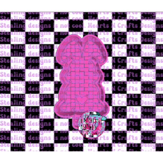 Checkered Bunny Silicone Mold