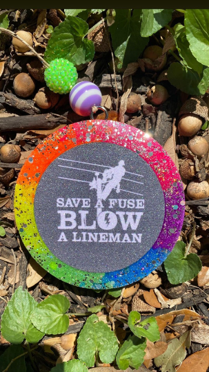 Save A Fuse Blow A Lineman Car Freshie