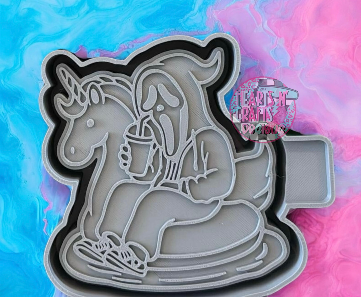 Ghost Face on Floaty Silicone Mold