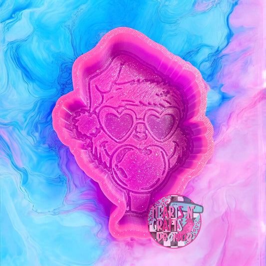 Grinch Inspired Bubble Gum Silicone Mold