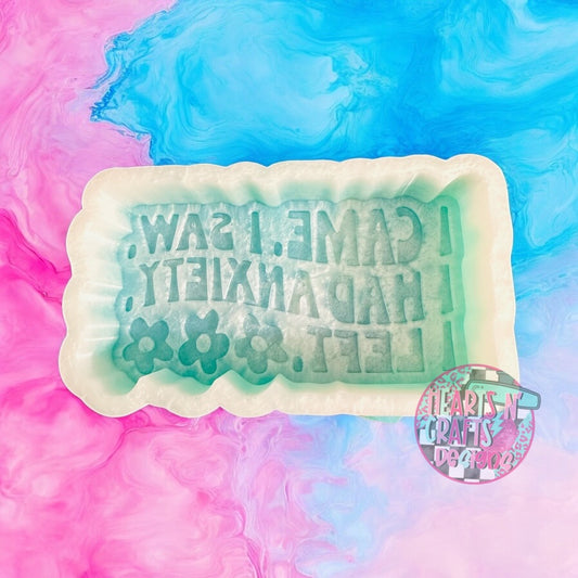 I Came, I Saw, I Had Anxiety, I Left Silicone Mold