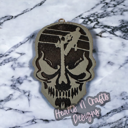 Lineman Skull Car Freshie