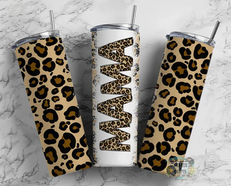Mama Leopard 20 oz Tumbler - RTS