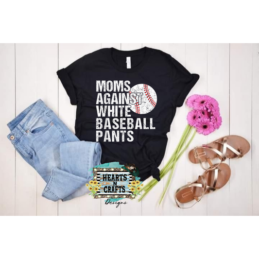 Moms Against White Softball Pants