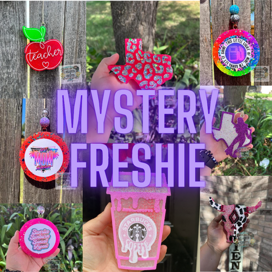 Mystery Car Freshie and Freshie Hanger Set